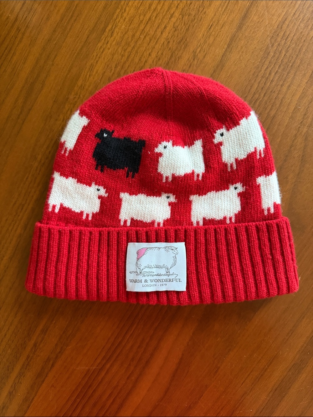 Warm & Wonderful Black Sheep Wool Beanie